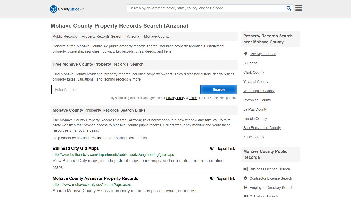 Mohave County Property Records Search (Arizona) - County Office